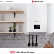 Venta y colocación de Caldera de Gas MicraCom Condens de Hermann 24 kw  en  Cantabria