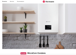 Venta y colocación de Caldera de Gas MicraCom Condens de Hermann 24 kw  en  Cantabria